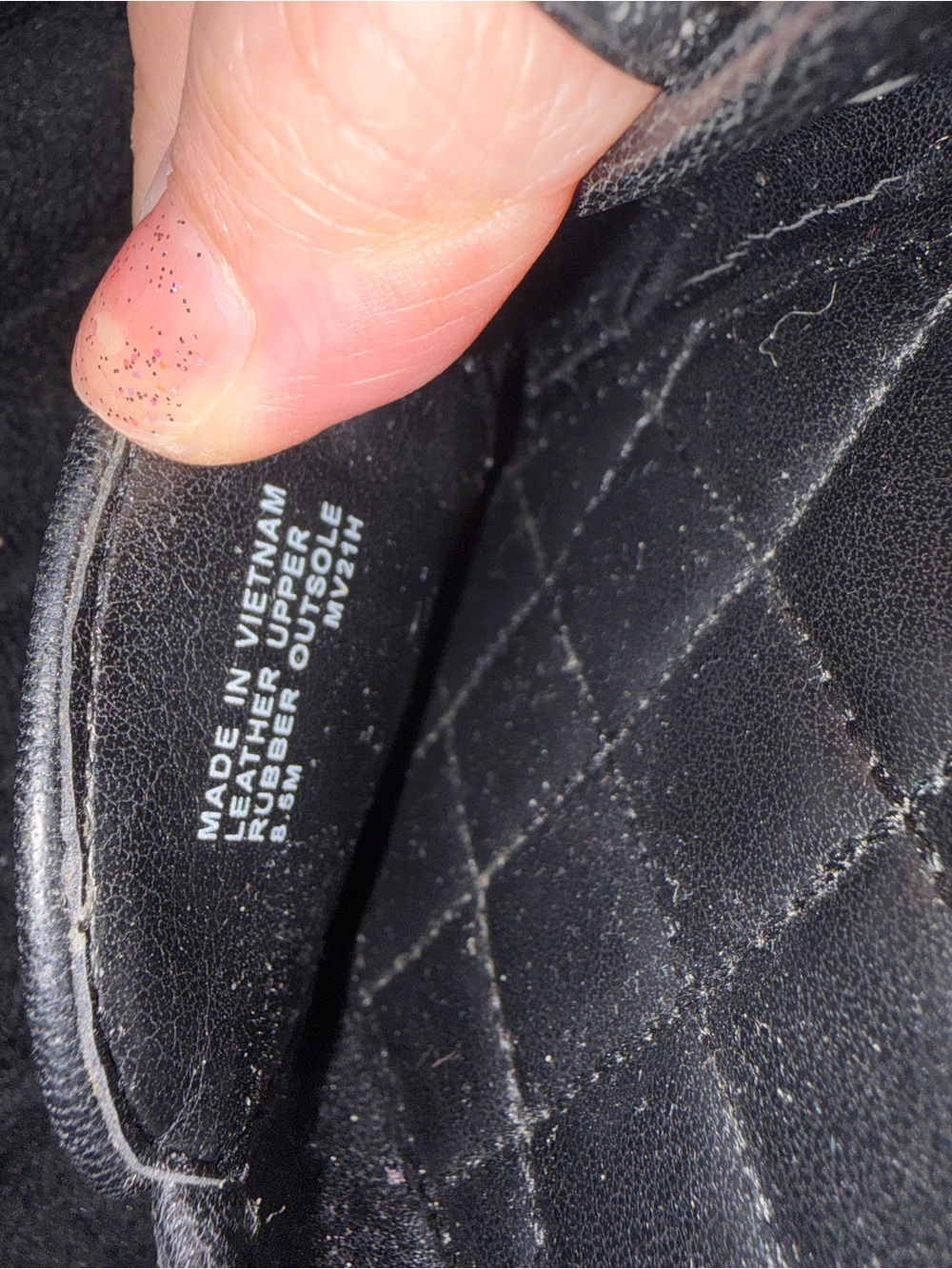 Michael Kors Black Quilted Leather Slip-On Ballet Flats with MK Logo - Picture 9 of 10